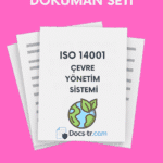 ISO 14001 Doküman Seti - Şablon - Türkçe