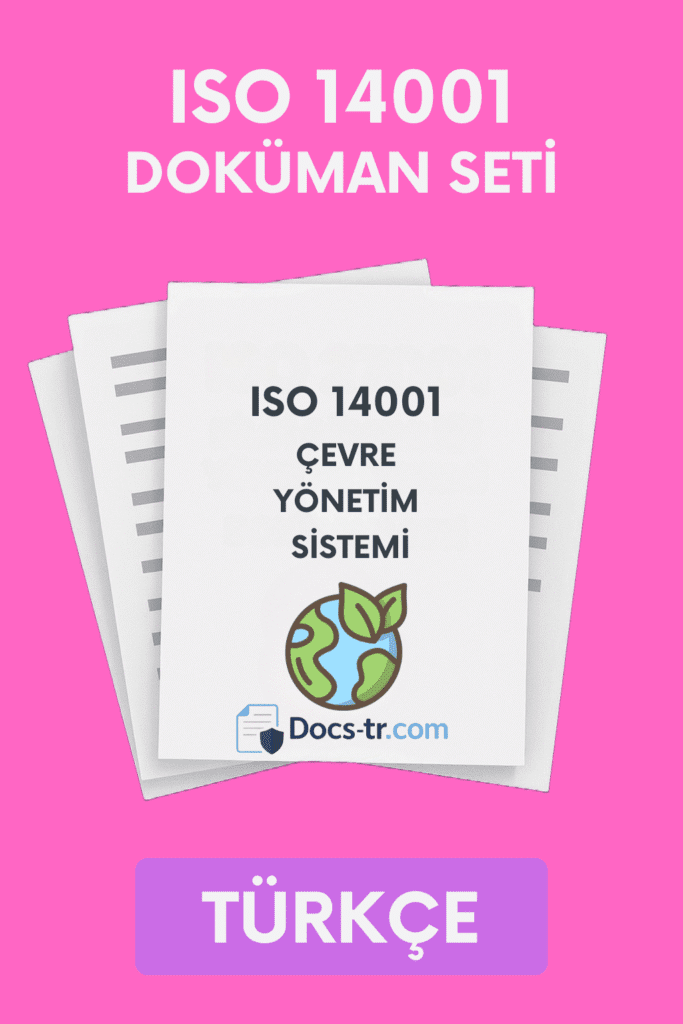 ISO 14001 Doküman Seti - Şablon - Türkçe