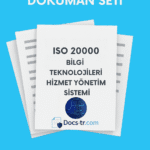 ISO 20000 Doküman Seti - Şablon - Türkçe