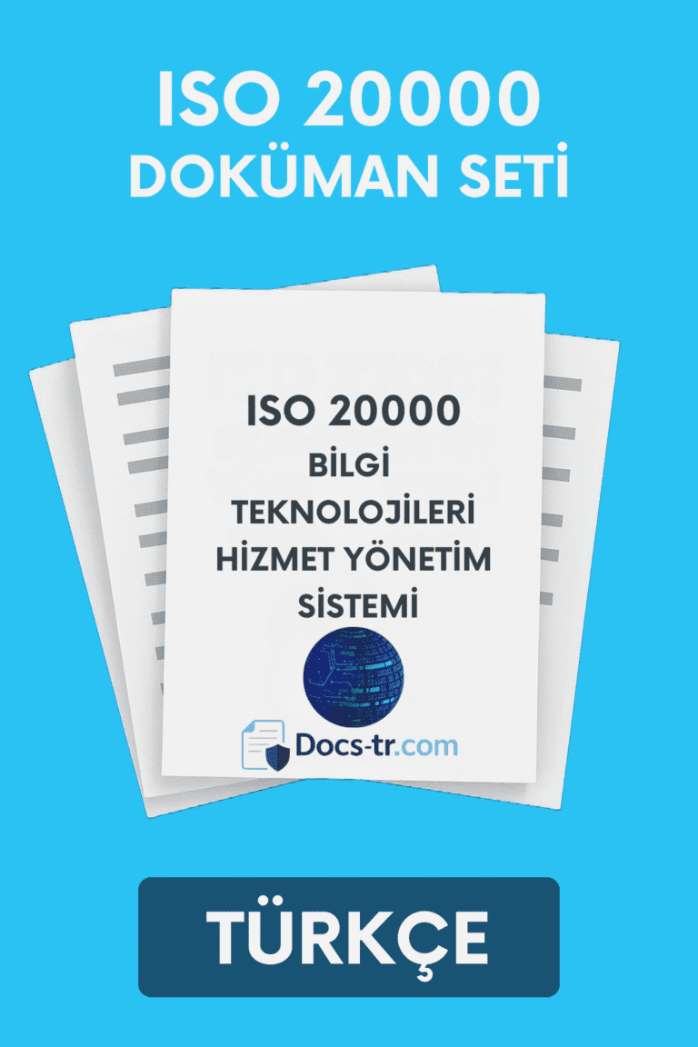 ISO 20000 Doküman Seti - Şablon - Türkçe