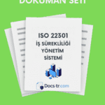 ISO 22301 Doküman Seti