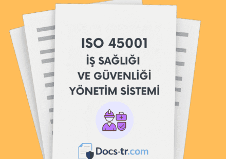ISO 45001 Türkçe Doküman Seti İndir