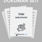 ITSM Şablon Türkçe Doküman Seti İndir