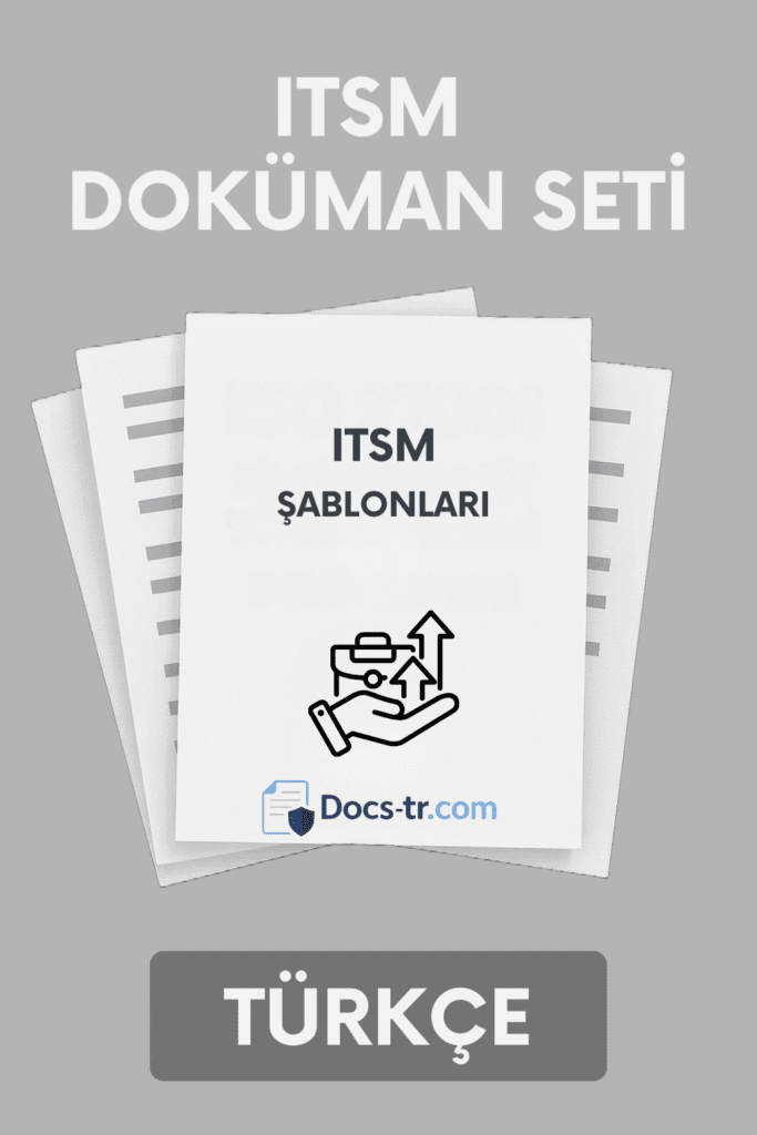 ITSM Şablon Türkçe Doküman Seti İndir