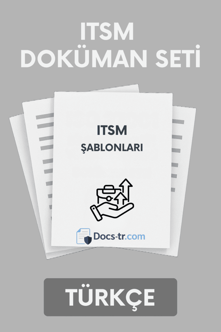 ITSM Şablon Türkçe Doküman Seti İndir