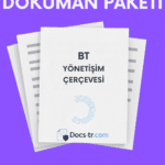 BT Yönetişim COBIT
