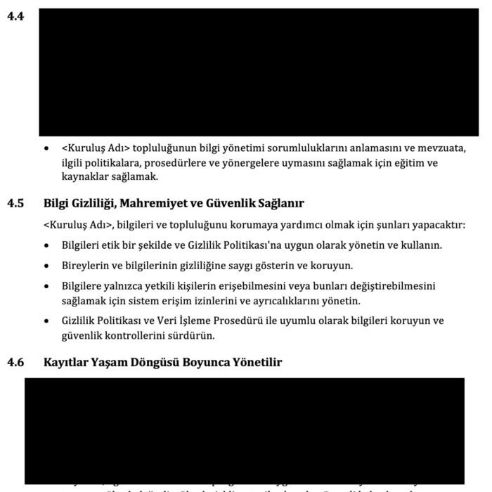 ISO 27001 - Varlık ve Bilgi Yönetimi Politikası