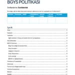 ISO 27001 – BGYS Politikasi – Türkçe